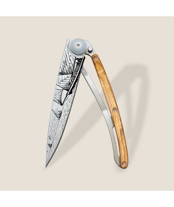 Couteau Deejo Olivier / Voile 1CB000079