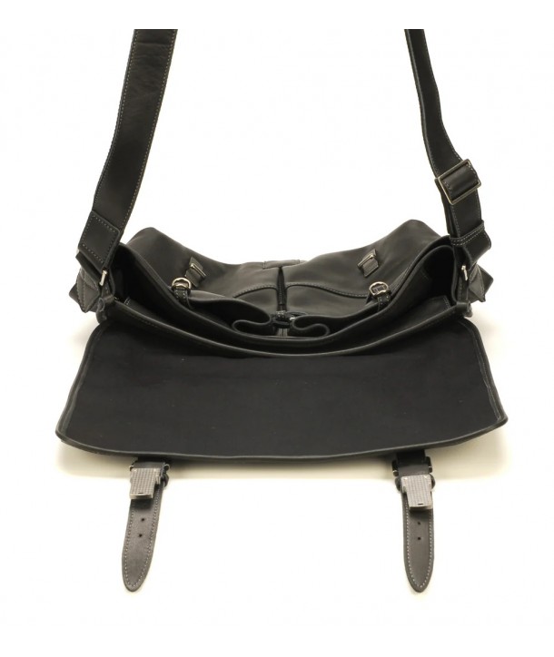 Besace cuir Arthur & Aston 202815 Noir