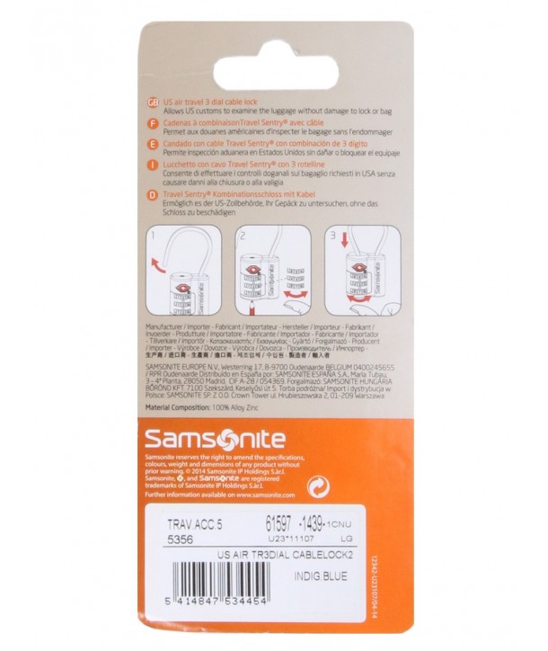 Cadenas Samsonite TSA